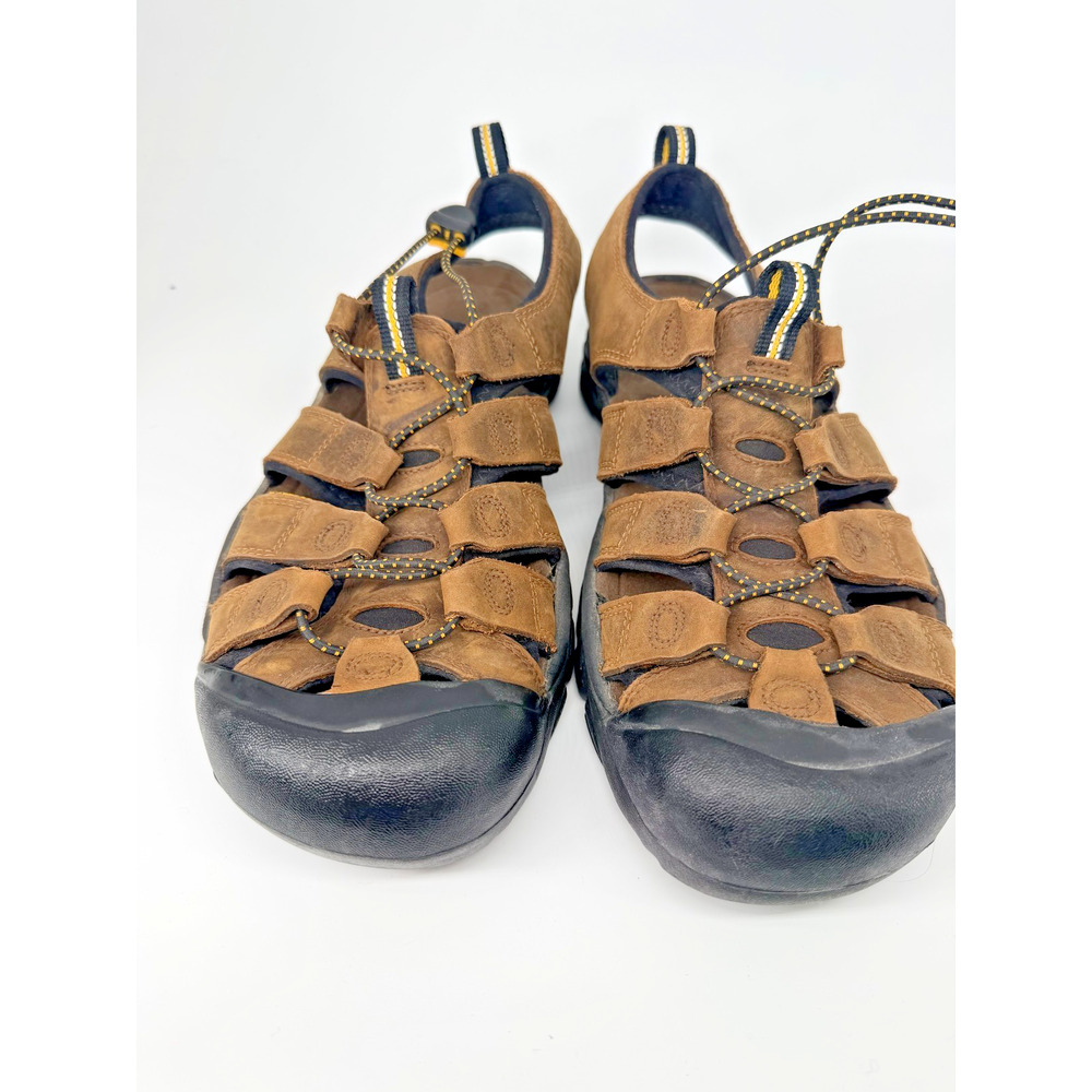 KEEN Newport Men Waterproof Hiking Sandals Brown Leather 1001870 Size 10.5